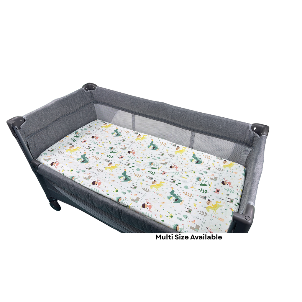 100% Pure Combed Cotton Baby Mattress Fitted Sheet-Childhood