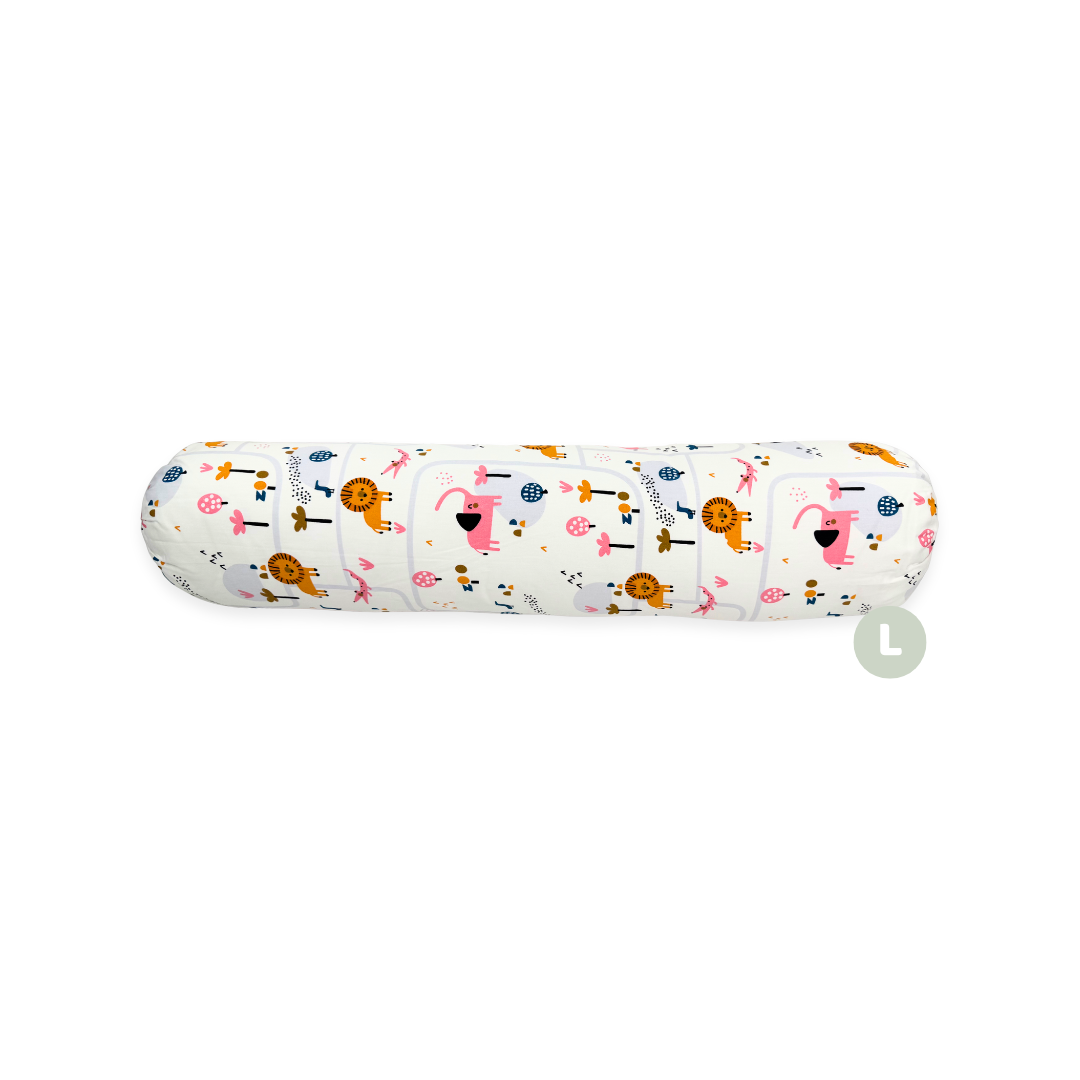 100% Premium Cotton Toddler Bolster - Animal Zoo * 4 Size