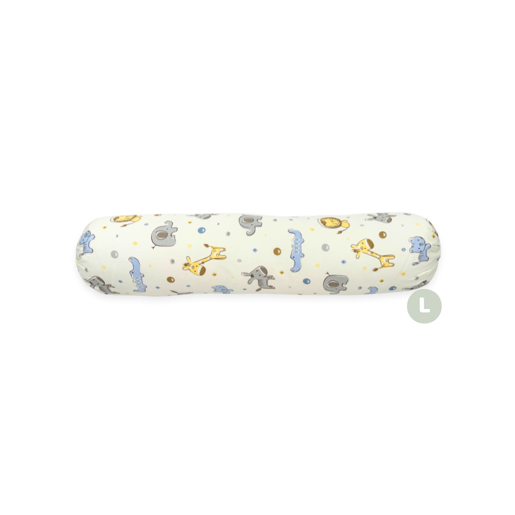 100% Premium Cotton Toddler Bolster -Elephant & Lion * 4 Size