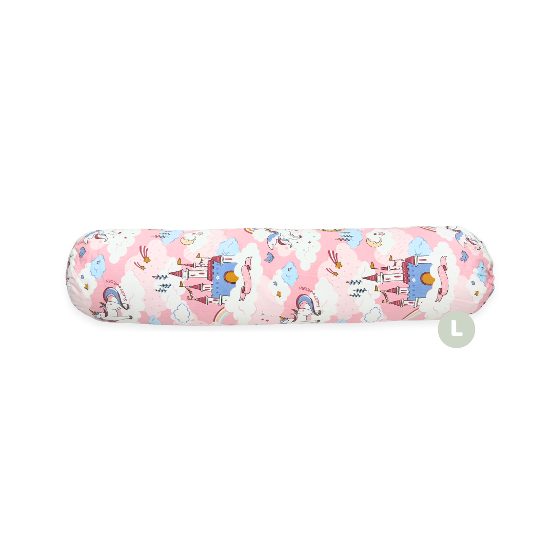 100% Premium Cotton Toddler Bolster -Pink Castle * 4 Size