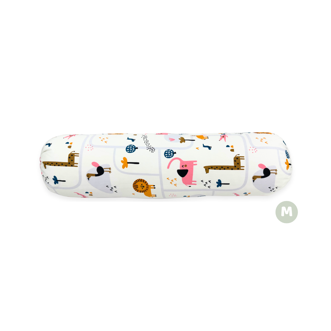 100% Premium Cotton Toddler Bolster - Animal Zoo * 4 Size