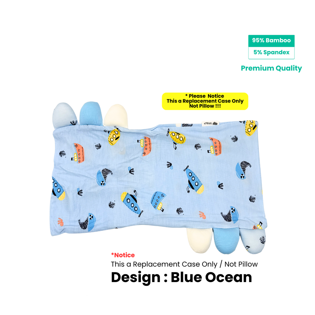 Ultra Soft Hugging Pillow Replacement Case -Blue Ocean- Size : S / M / L / XL