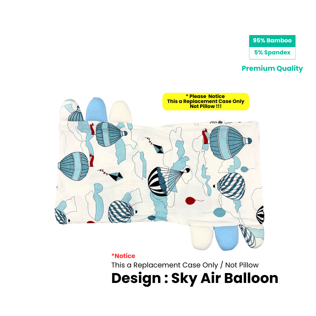 Ultra Soft Hugging Pillow Replacement Case -Air Balloon- Size : S / M / L / XL