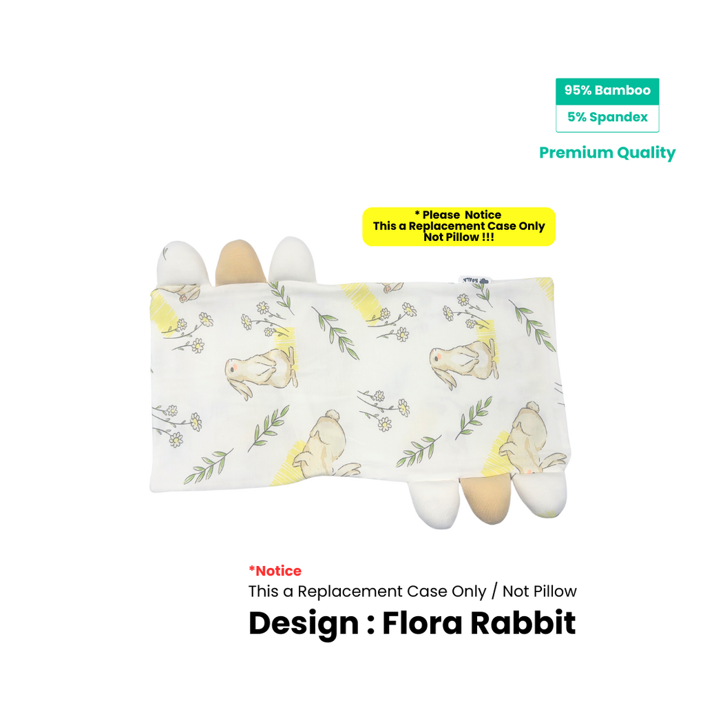Ultra Soft Hugging Pillow Replacement Case -Flora Rabbit- Size : S / M / L / XL