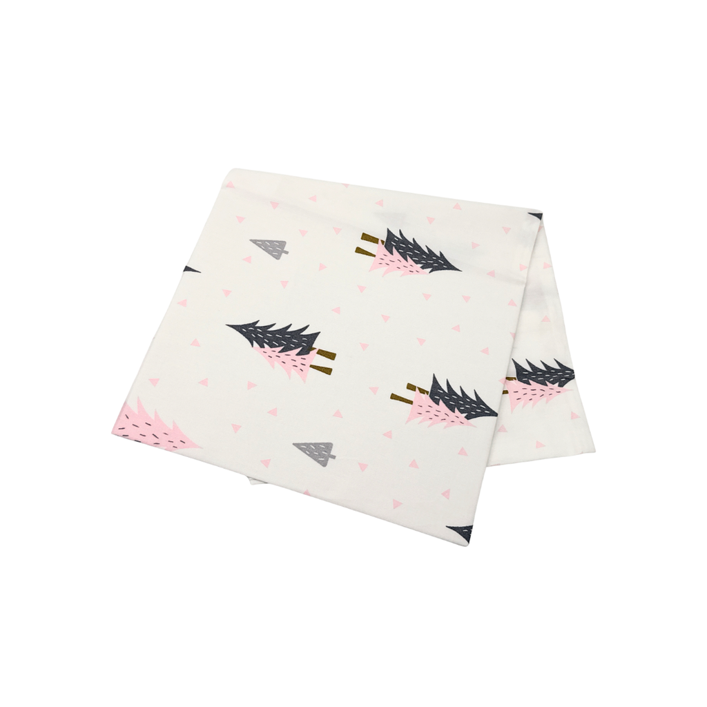 100% Pure Combed Cotton Children Head Pillow Case - Pine Tree