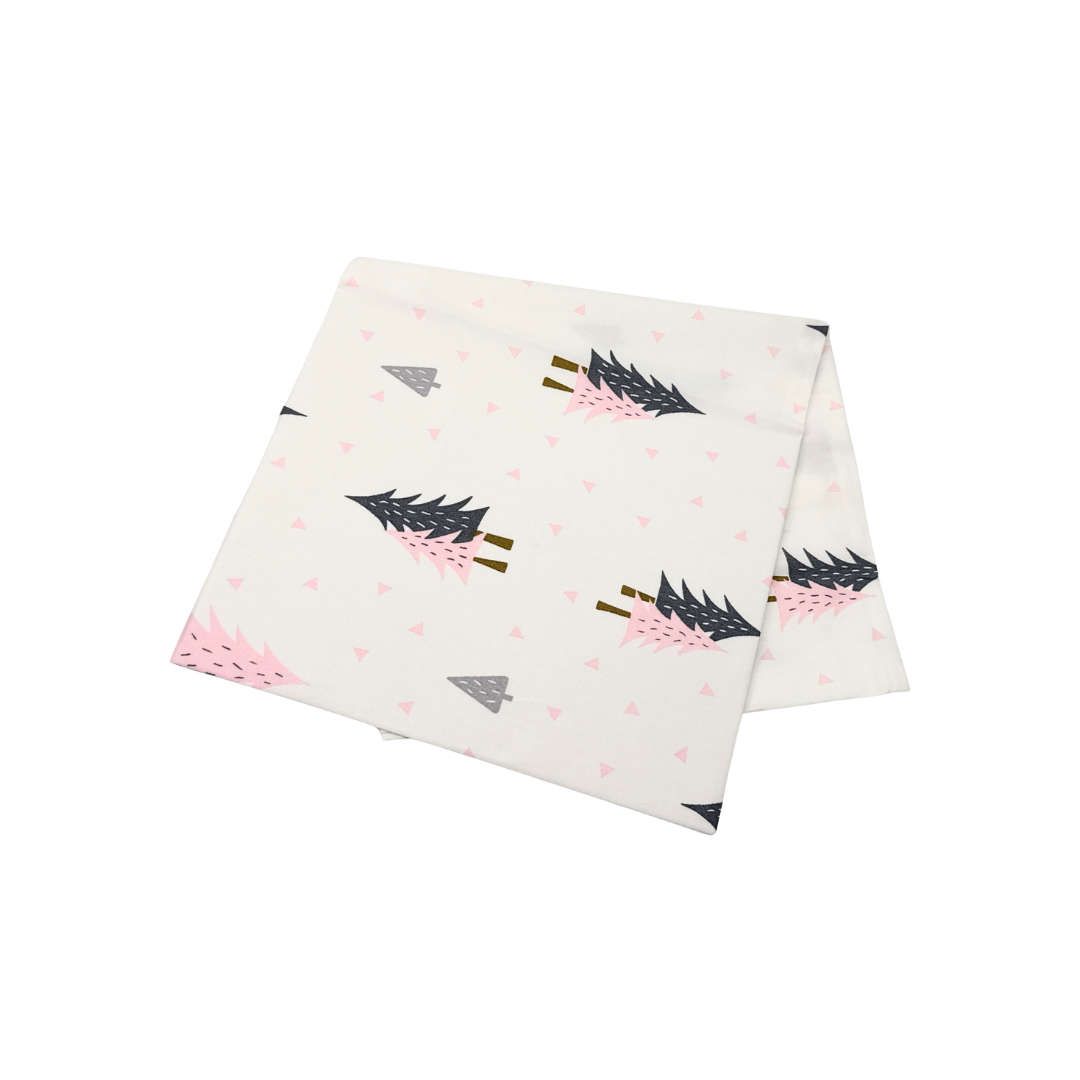 100% Pure Combed Cotton Children Head Pillow Case - Pine Tree