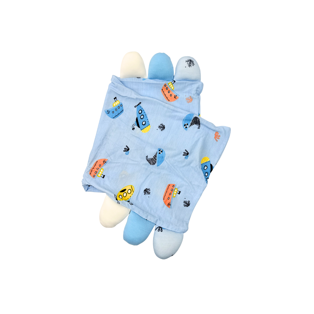 Ultra Soft Hugging Pillow Replacement Case -Blue Ocean- Size : S / M / L / XL