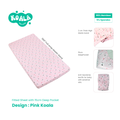 Ultra Soft Baby Mattress Fitted Sheet-Pink Koala-Multi Size