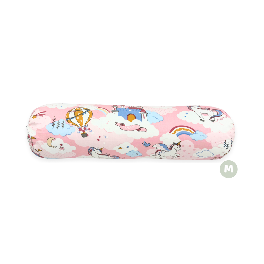 100% Premium Cotton Toddler Bolster -Pink Castle * 4 Size