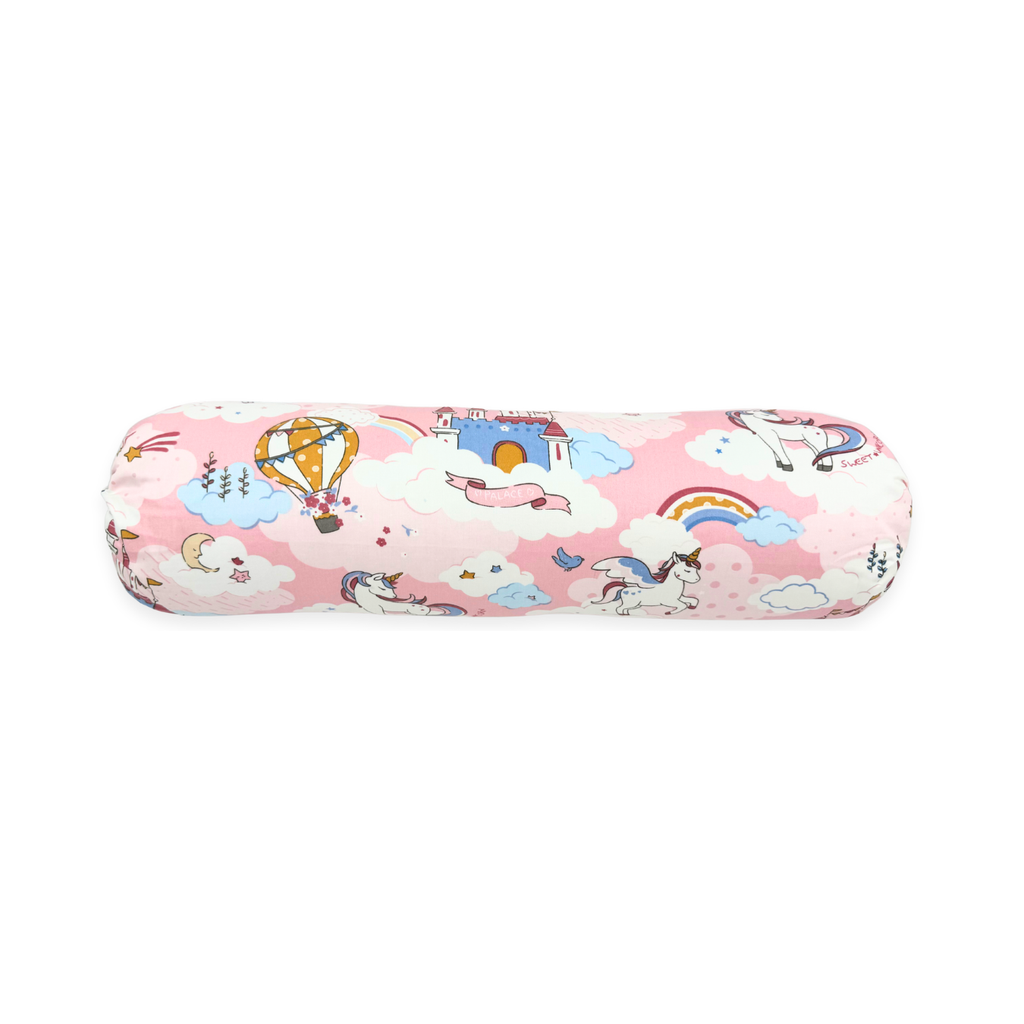 100% Premium Cotton Toddler Bolster -Pink Castle * 4 Size