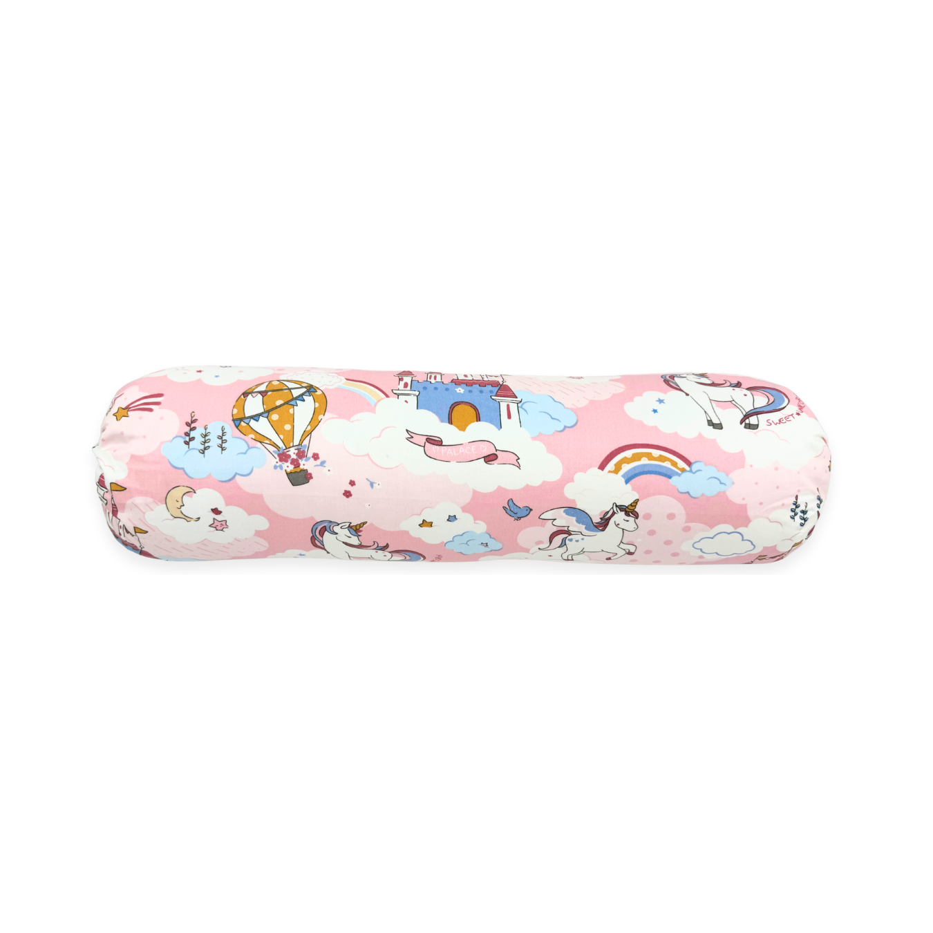 100% Premium Cotton Toddler Bolster -Pink Castle * 4 Size
