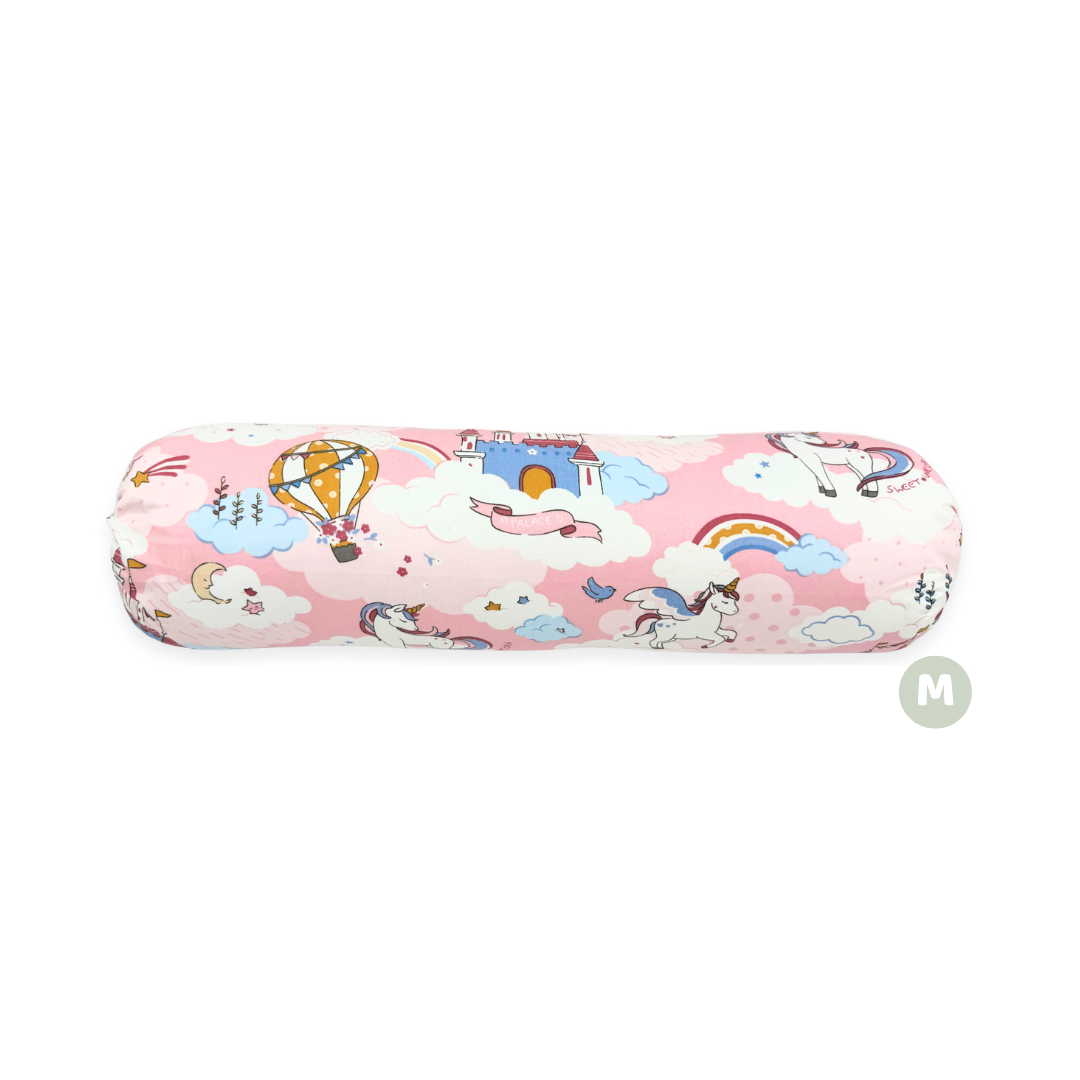 100% Premium Cotton Toddler Bolster -Pink Castle * 4 Size