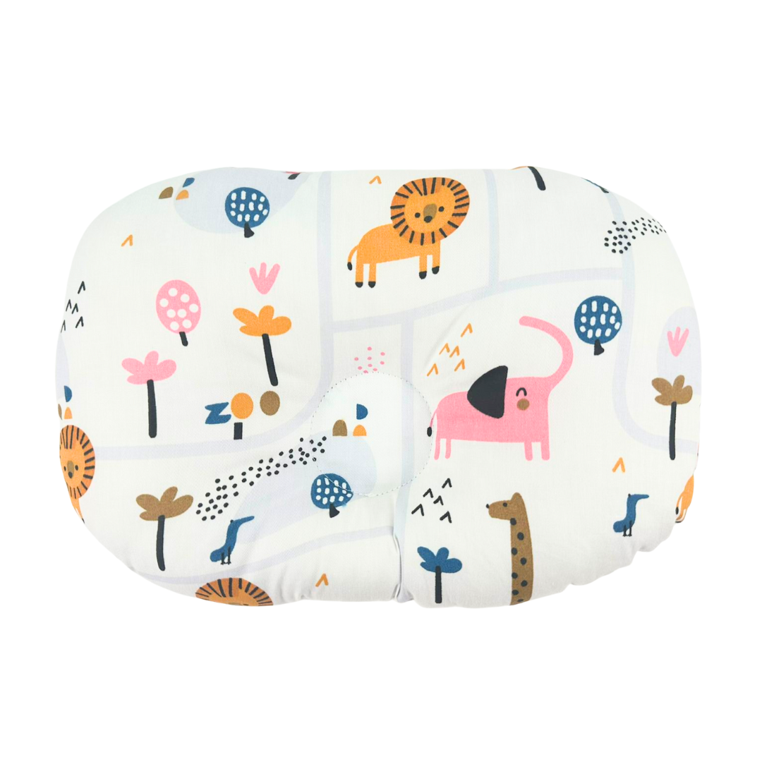 100% Premium Cotton Dimple Pillow -Animal Zoo- Size:28 X 18cm