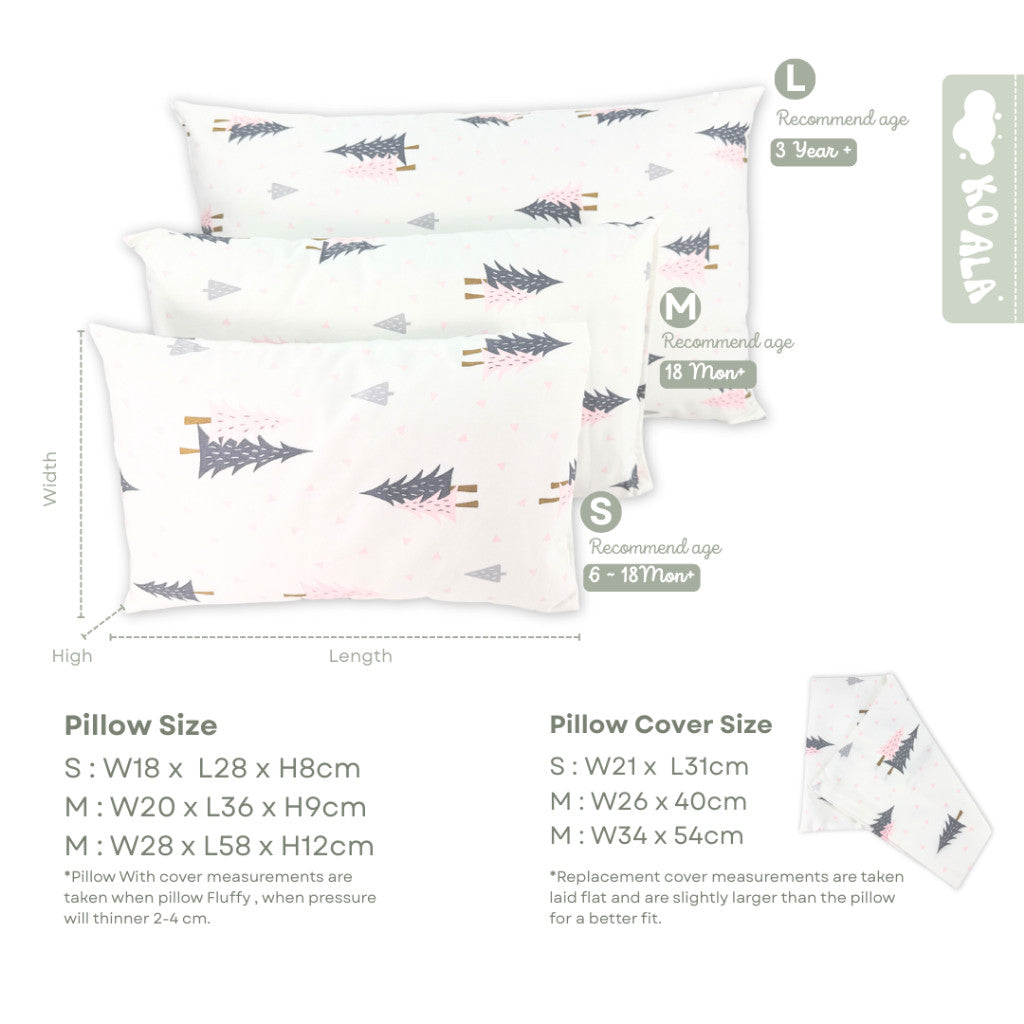 100% Pure Combed Cotton Children Head Pillow Case - Elephant Lion