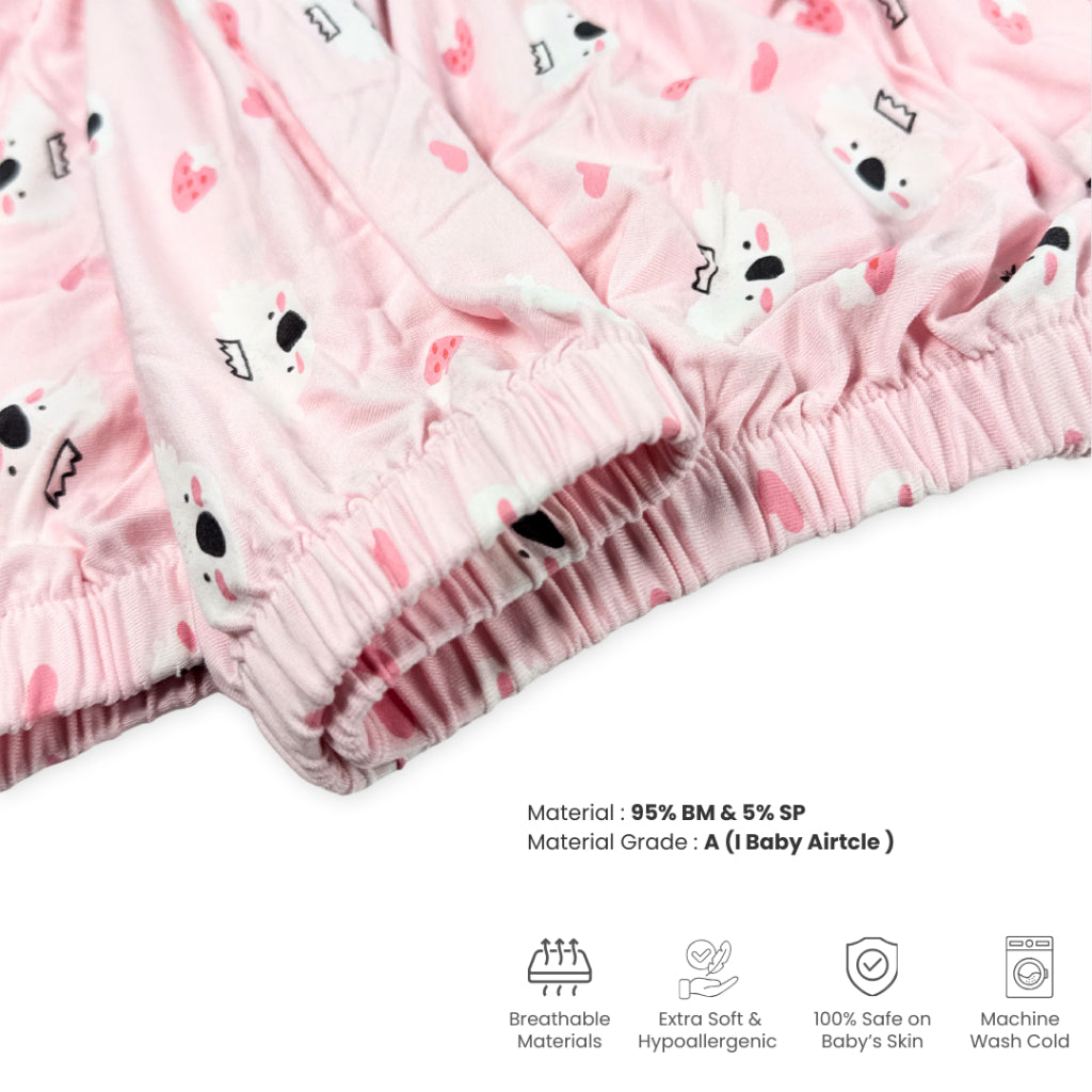 Ultra Soft Baby Mattress Fitted Sheet-Baby Cars-Multi Size