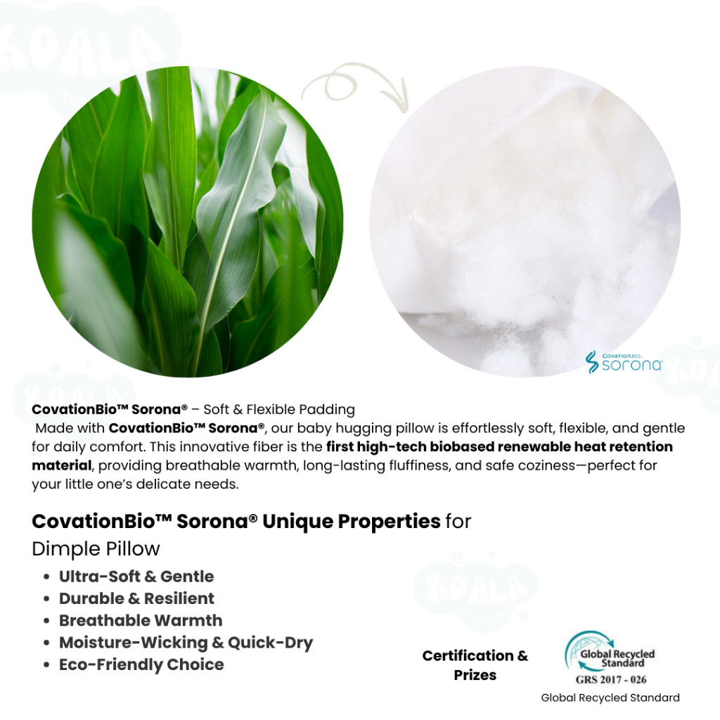 Ultra Soft Infant Dimple Pillow -Pink Forest -Size:23 X 34cm